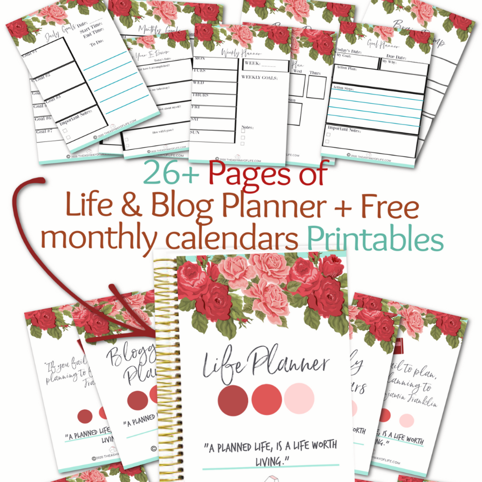 The Life & Social Media Blogging Planner